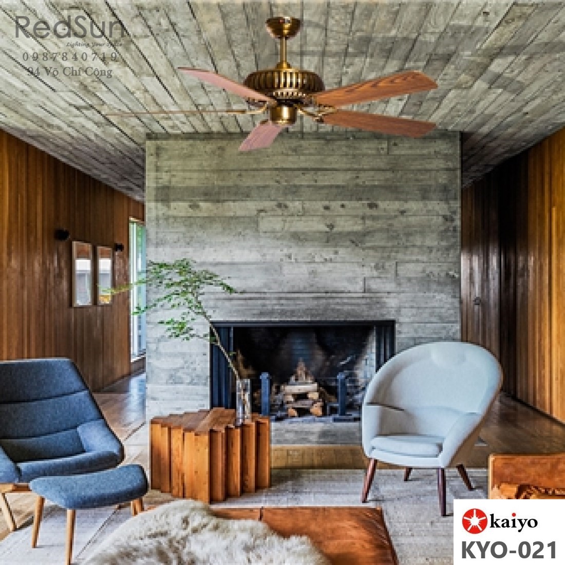 Quạt trần đèn KaiyoKukan KYO-021