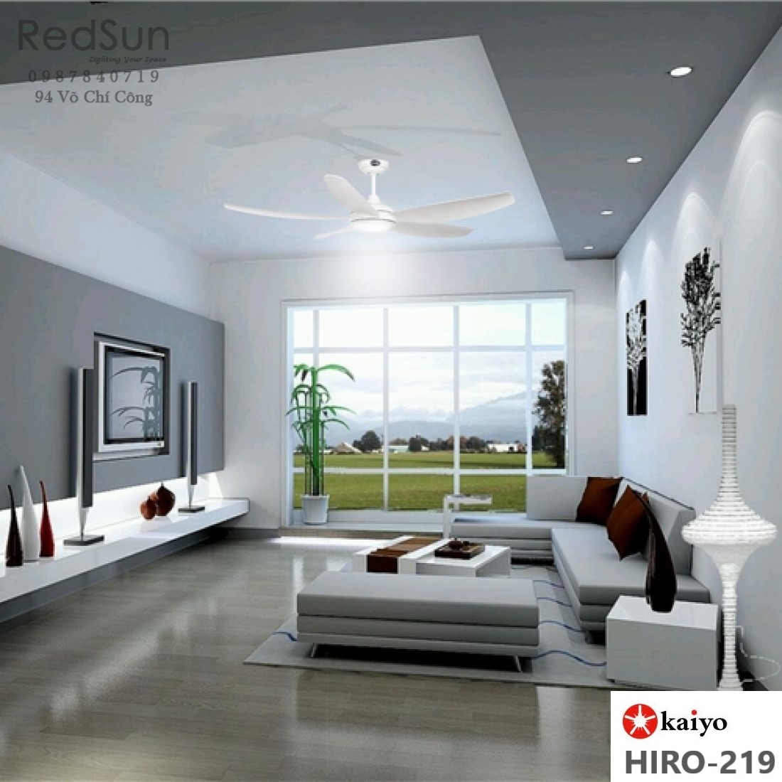 Quạt trần đèn KaiyoKukan HIRO-219