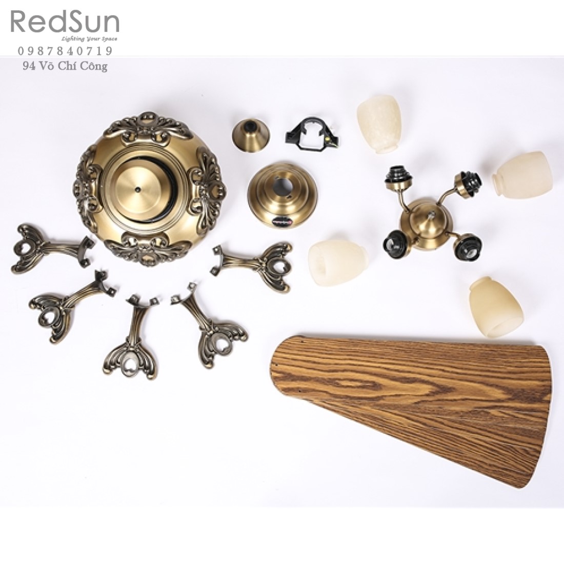 Quạt trần đèn KaiyoKukan KIKU-3310