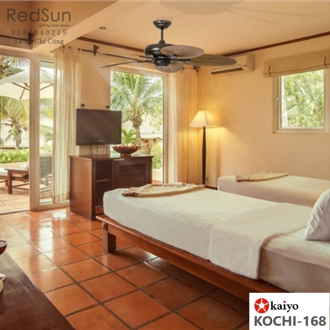 Quạt trần đèn KaiyoKukan KOCHI-168