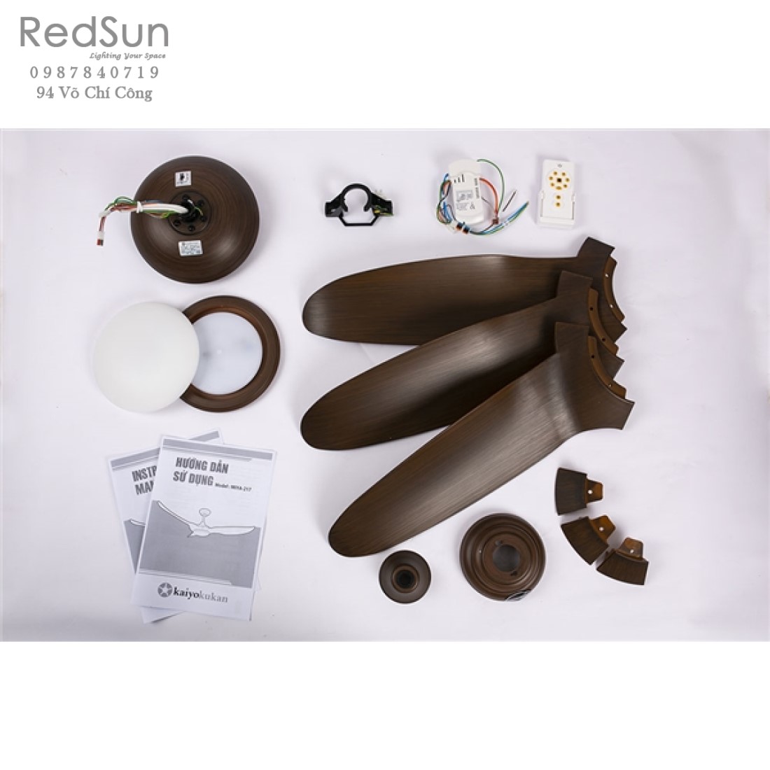 Quạt trần đèn KaiyoKukan MIYA-217