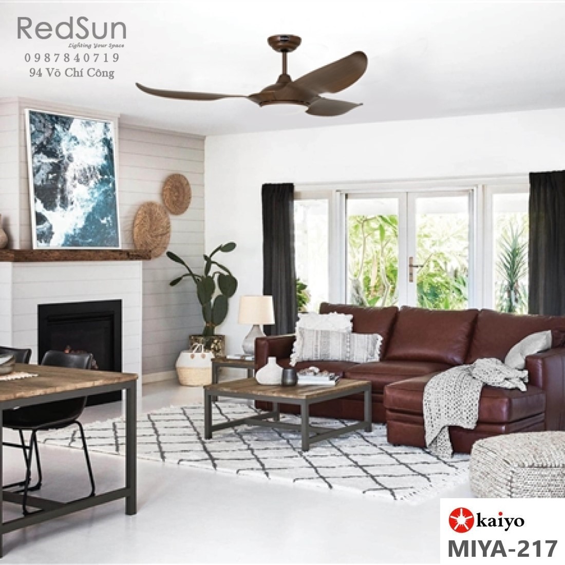 Quạt trần đèn KaiyoKukan MIYA-217