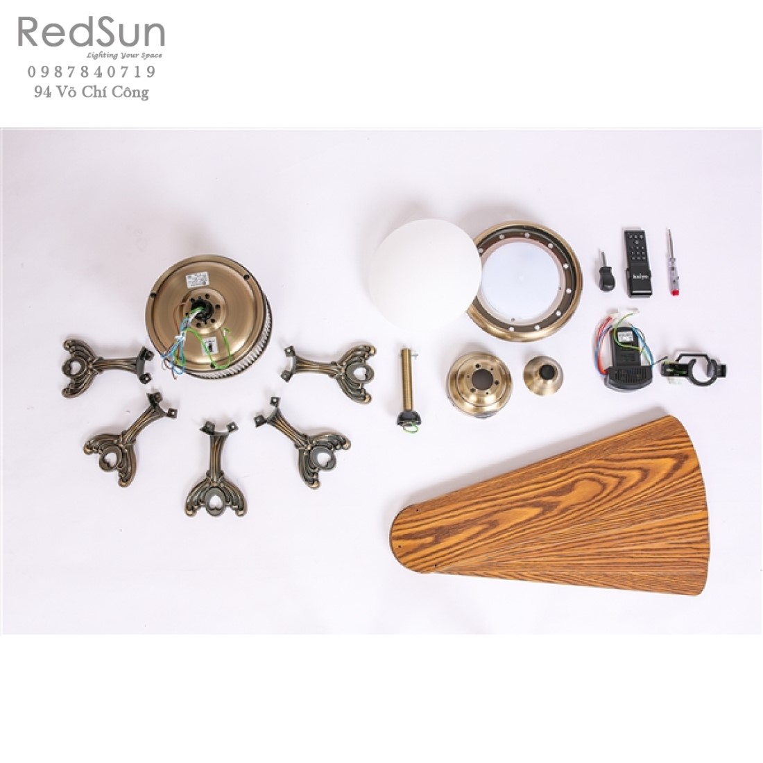 Quạt trần đèn KaiyoKukan OKA-181AB