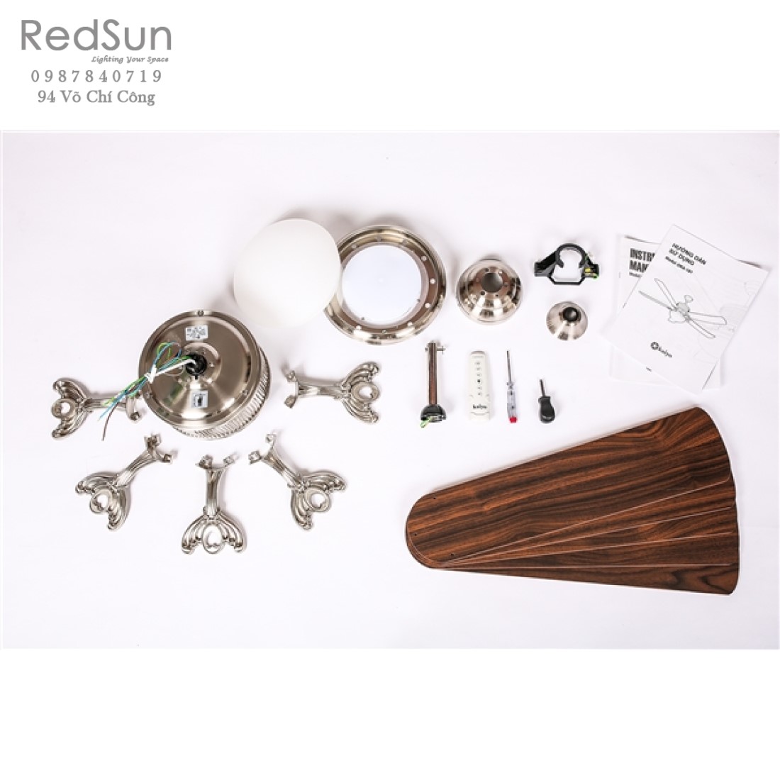 Quạt trần đèn KaiyoKukan OKA-181BN