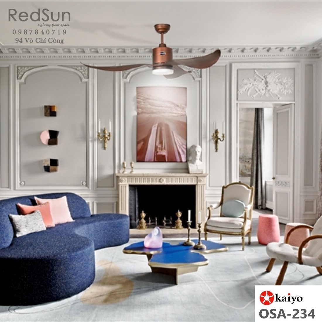 Quạt trần đèn KaiyoKukan OSA-234