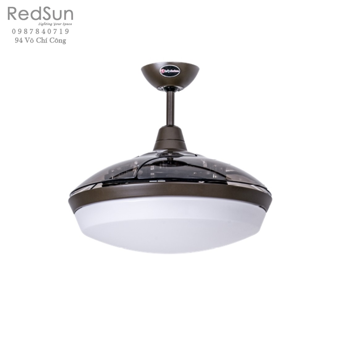 Quạt trần đèn KaiyoKukan TOYA-214-ORB