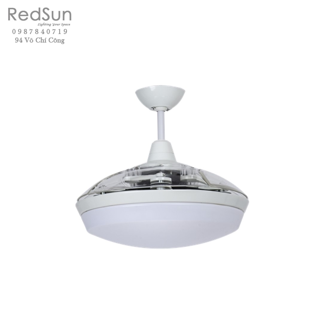 Quạt trần đèn KaiyoKukan TOYA-214-W