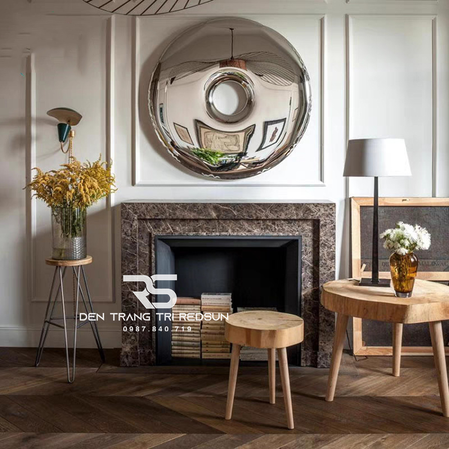 Gương Treo Tường Nghệ Thuật Trang Trí Phòng Khách, Phòng Ăn, Hành Lang Phong Cách Bắc Âu GDC-008