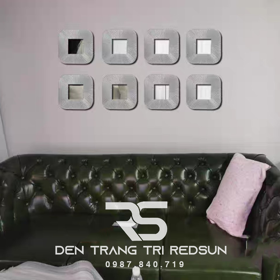 Gương Treo Tường Nghệ Thuật Trang Trí Phòng Khách, Phòng Ngủ Phong Cách Bắc Âu GDC-007