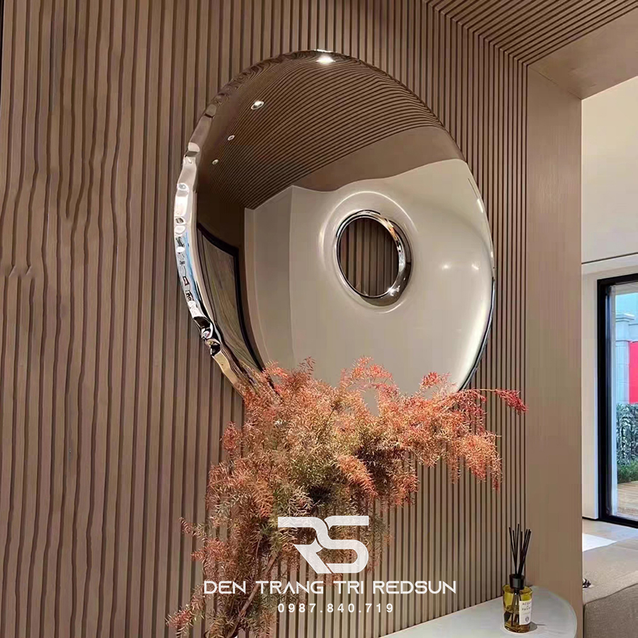 Gương Treo Tường Nghệ Thuật Trang Trí Phòng Khách, Phòng Ăn, Hành Lang Phong Cách Bắc Âu GDC-008