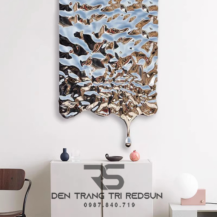 Tranh Treo Tường Nghệ Thuật Trang Trí Phòng Khách, Phòng Ngủ, Hành Lang Gợn Sóng Phong Cách Hiện Đại DDC-002