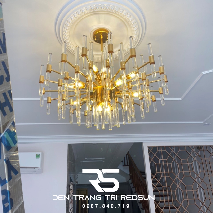 Đèn Chùm Pha Lê Lắp Phòng Khách D1848