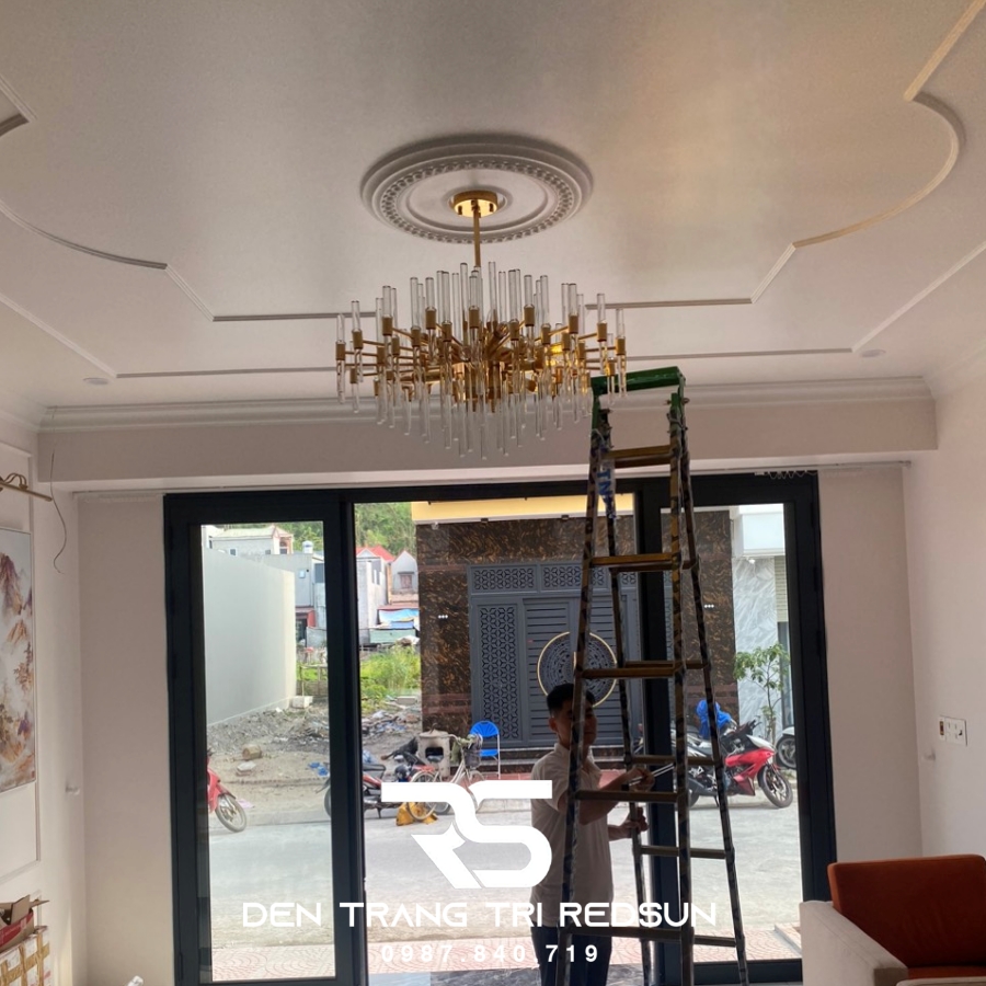 Đèn Chùm Pha Lê Lắp Phòng Khách D1848