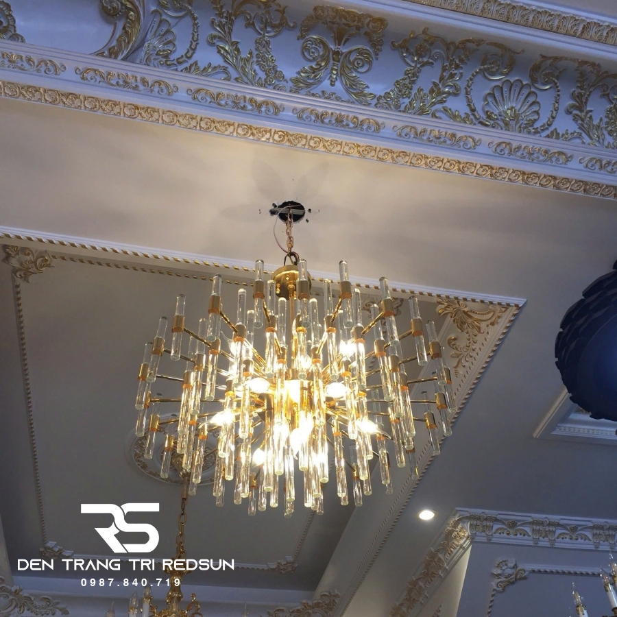 Đèn Chùm Pha Lê Lắp Phòng Khách D1848