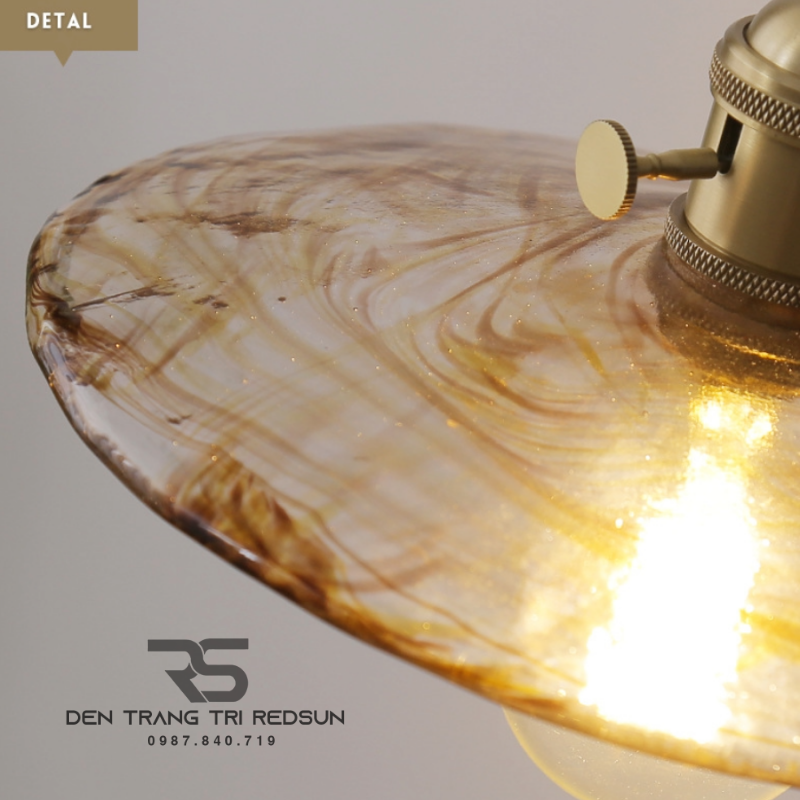 Đèn Thả Thủy Tinh Hiện Đại Phòng Khách, Phòng Ngủ, Bàn Ăn Phong Cách Retro CDT-1037
