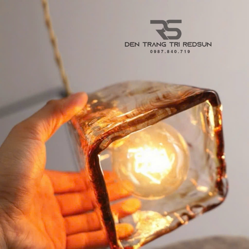 Đèn Thả Thủy Tinh Hiện Đại Phòng Khách, Phòng Ngủ, Bàn Ăn Phong Cách Retro CDT-1037