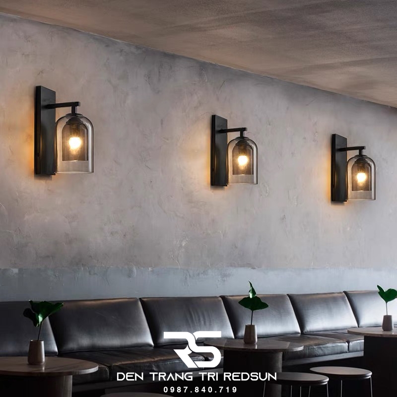 Đèn Tường Hiện Đại Trang Trí Phòng Khách, Phòng Ngủ Phong Cách Bắc Âu Chóa Thủy Tinh DT-1040