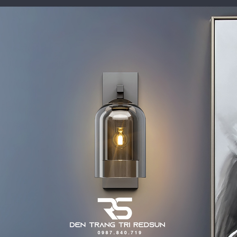 Đèn Tường Hiện Đại Trang Trí Phòng Khách, Phòng Ngủ Phong Cách Bắc Âu Chóa Thủy Tinh DT-1040