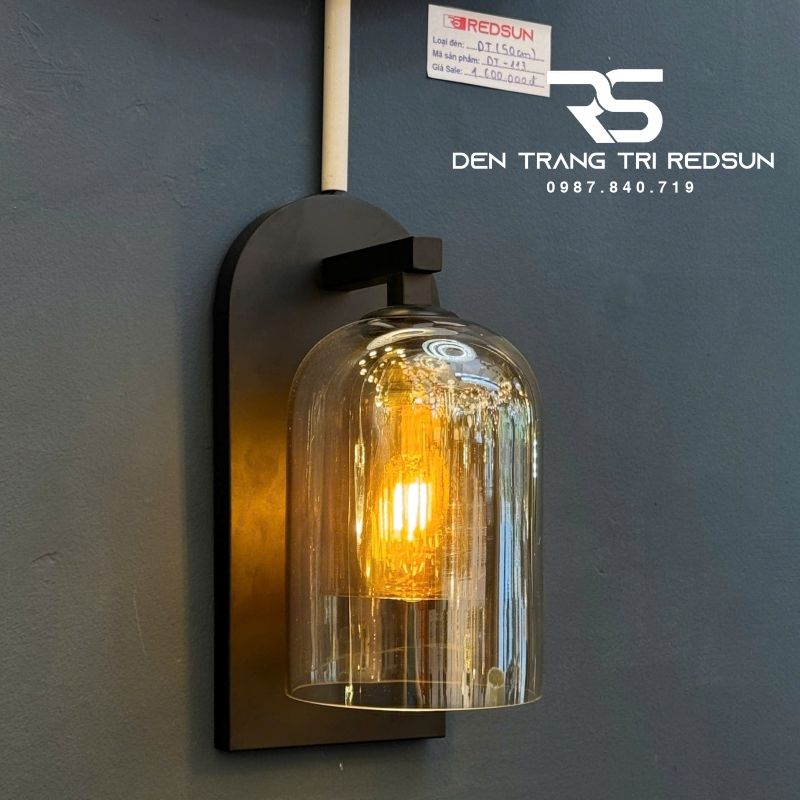 Đèn Tường Hiện Đại Trang Trí Phòng Khách, Phòng Ngủ Phong Cách Bắc Âu Chóa Thủy Tinh DT-1040