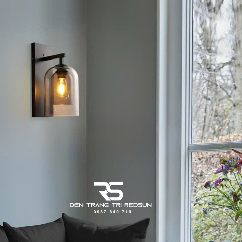 Đèn Tường Hiện Đại Trang Trí Phòng Khách, Phòng Ngủ Phong Cách Bắc Âu Chóa Thủy Tinh DT-1040