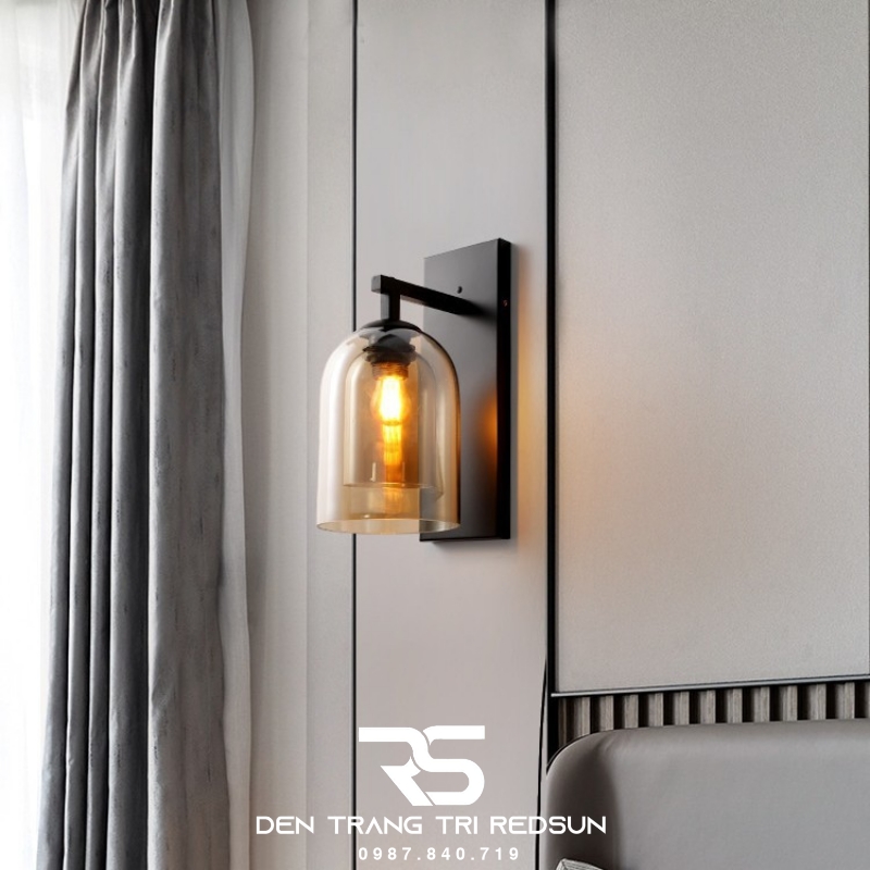 Đèn Tường Hiện Đại Trang Trí Phòng Khách, Phòng Ngủ Phong Cách Bắc Âu Chóa Thủy Tinh DT-1040