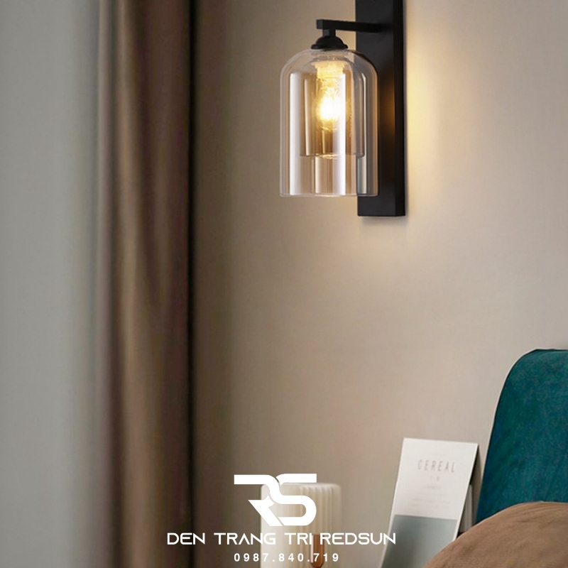Đèn Tường Hiện Đại Trang Trí Phòng Khách, Phòng Ngủ Phong Cách Bắc Âu Chóa Thủy Tinh DT-1040