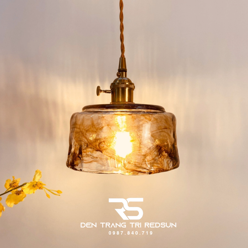 Đèn Thả Thủy Tinh Hiện Đại Phòng Khách, Phòng Ngủ, Bàn Ăn Phong Cách Retro CDT-1037