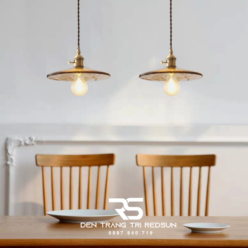 Đèn Thả Thủy Tinh Hiện Đại Phòng Khách, Phòng Ngủ, Bàn Ăn Phong Cách Retro CDT-1037