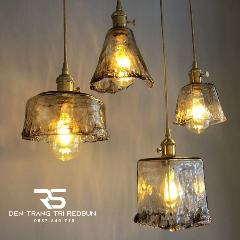 Đèn Thả Thủy Tinh Hiện Đại Phòng Khách, Phòng Ngủ, Bàn Ăn Phong Cách Retro CDT-1037