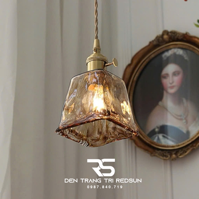 Đèn Thả Thủy Tinh Hiện Đại Phòng Khách, Phòng Ngủ, Bàn Ăn Phong Cách Retro CDT-1037