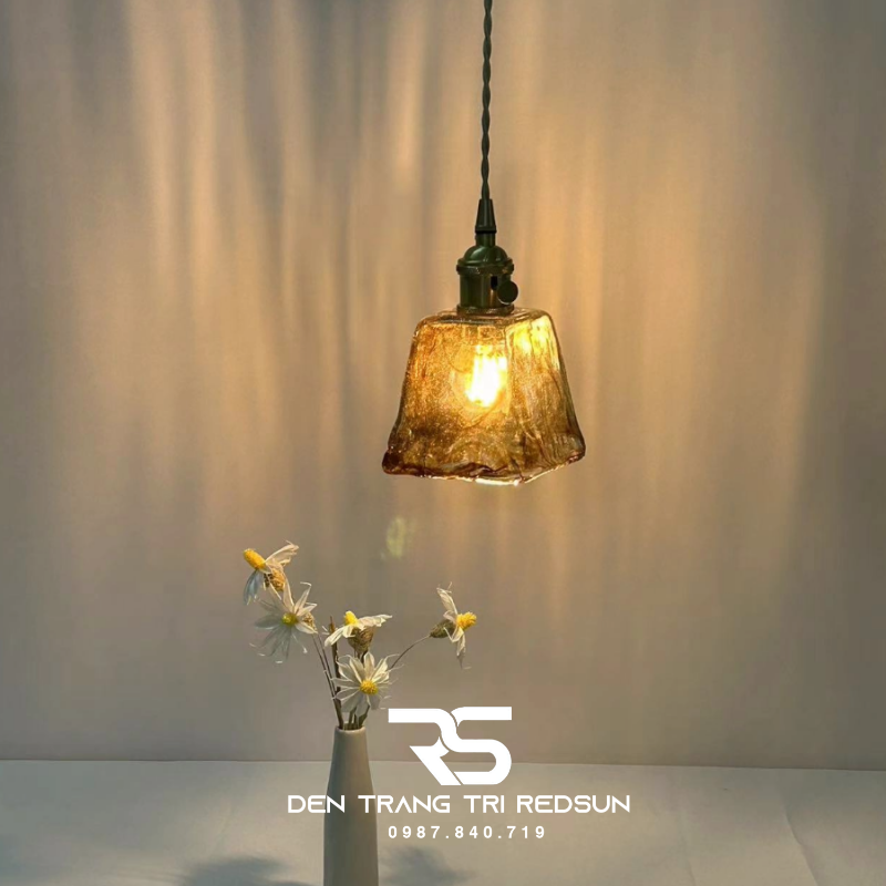 Đèn Thả Thủy Tinh Hiện Đại Phòng Khách, Phòng Ngủ, Bàn Ăn Phong Cách Retro CDT-1037