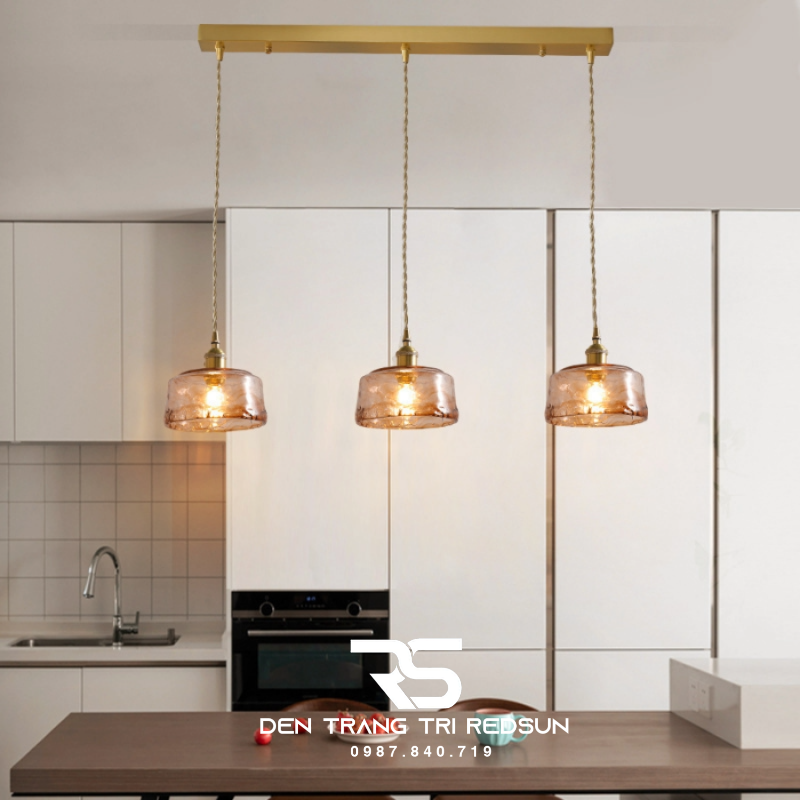 Đèn Thả Thủy Tinh Hiện Đại Phòng Khách, Phòng Ngủ, Bàn Ăn Phong Cách Retro CDT-1037