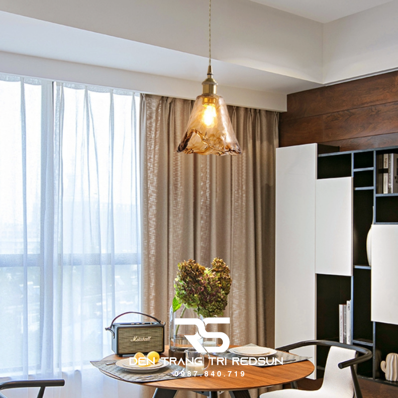 Đèn Thả Thủy Tinh Hiện Đại Phòng Khách, Phòng Ngủ, Bàn Ăn Phong Cách Retro CDT-1037