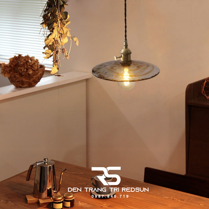 Đèn Thả Thủy Tinh Hiện Đại Phòng Khách, Phòng Ngủ, Bàn Ăn Phong Cách Retro CDT-1037