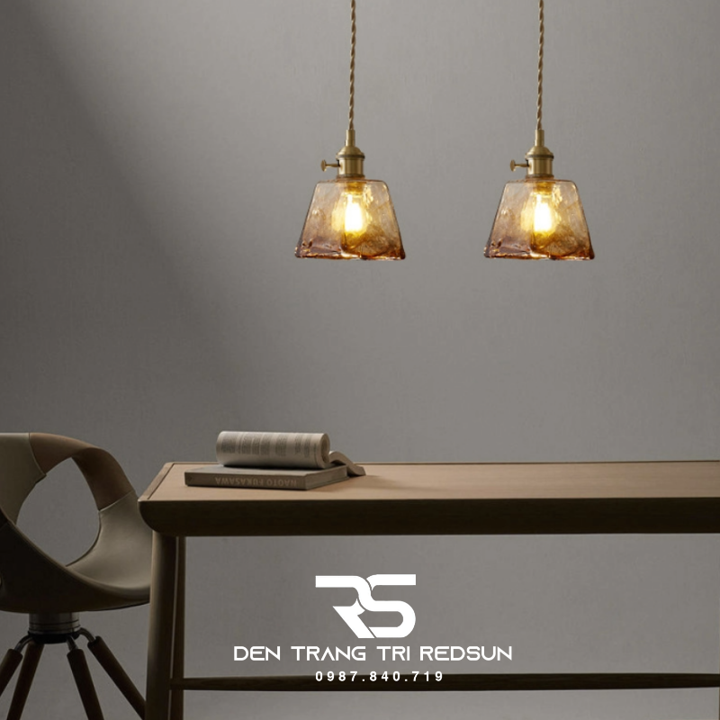 Đèn Thả Thủy Tinh Hiện Đại Phòng Khách, Phòng Ngủ, Bàn Ăn Phong Cách Retro CDT-1037