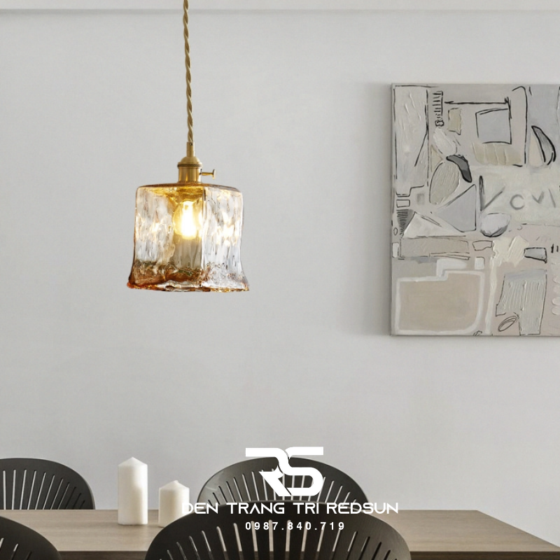 Đèn Thả Thủy Tinh Hiện Đại Phòng Khách, Phòng Ngủ, Bàn Ăn Phong Cách Retro CDT-1037