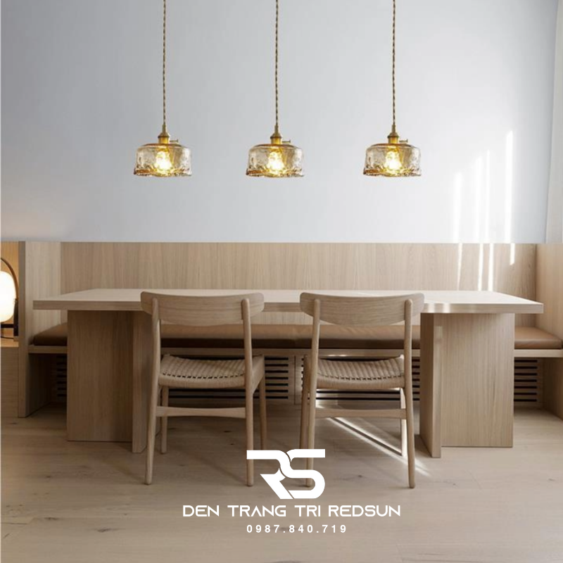 Đèn Thả Thủy Tinh Hiện Đại Phòng Khách, Phòng Ngủ, Bàn Ăn Phong Cách Retro CDT-1037