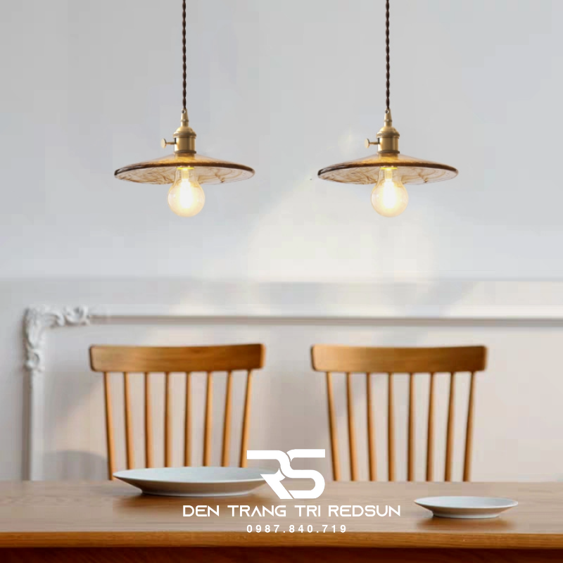 Đèn Thả Thủy Tinh Hiện Đại Phòng Khách, Phòng Ngủ, Bàn Ăn Phong Cách Retro CDT-1037