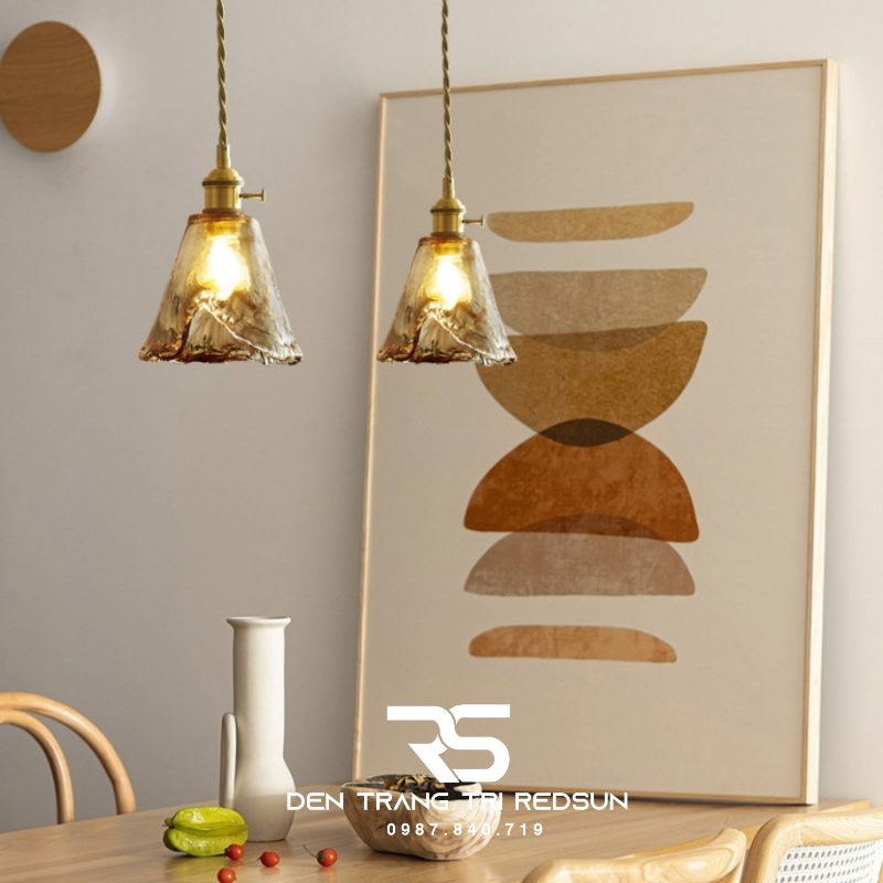 Đèn Thả Thủy Tinh Hiện Đại Phòng Khách, Phòng Ngủ, Bàn Ăn Phong Cách Retro CDT-1037