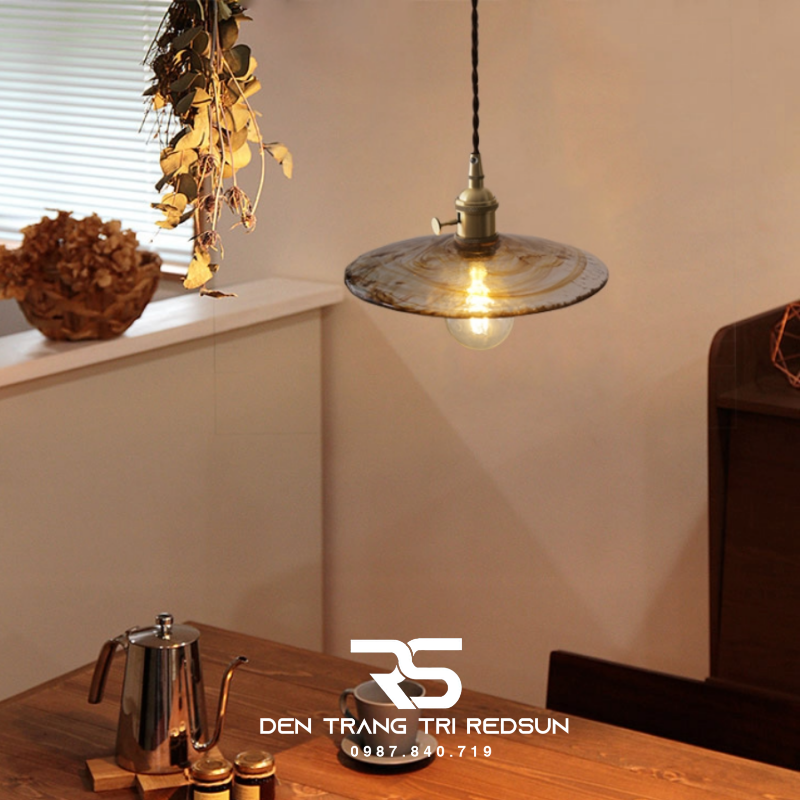Đèn Thả Thủy Tinh Hiện Đại Phòng Khách, Phòng Ngủ, Bàn Ăn Phong Cách Retro CDT-1037