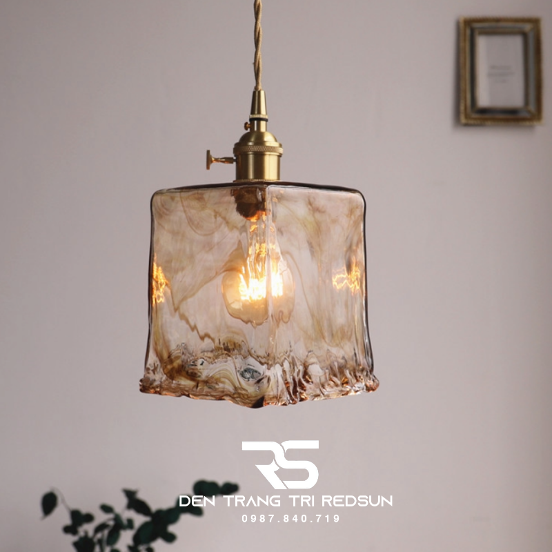 Đèn Thả Thủy Tinh Hiện Đại Phòng Khách, Phòng Ngủ, Bàn Ăn Phong Cách Retro CDT-1037