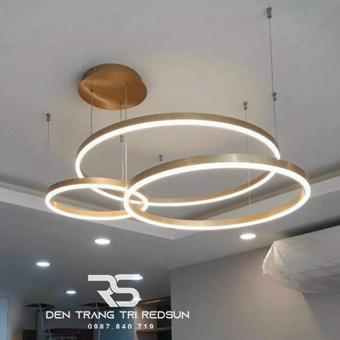Đèn Thả Phòng Khách Hiện Đại Bắc Âu 3 Vòng Hợp Kim G5-468