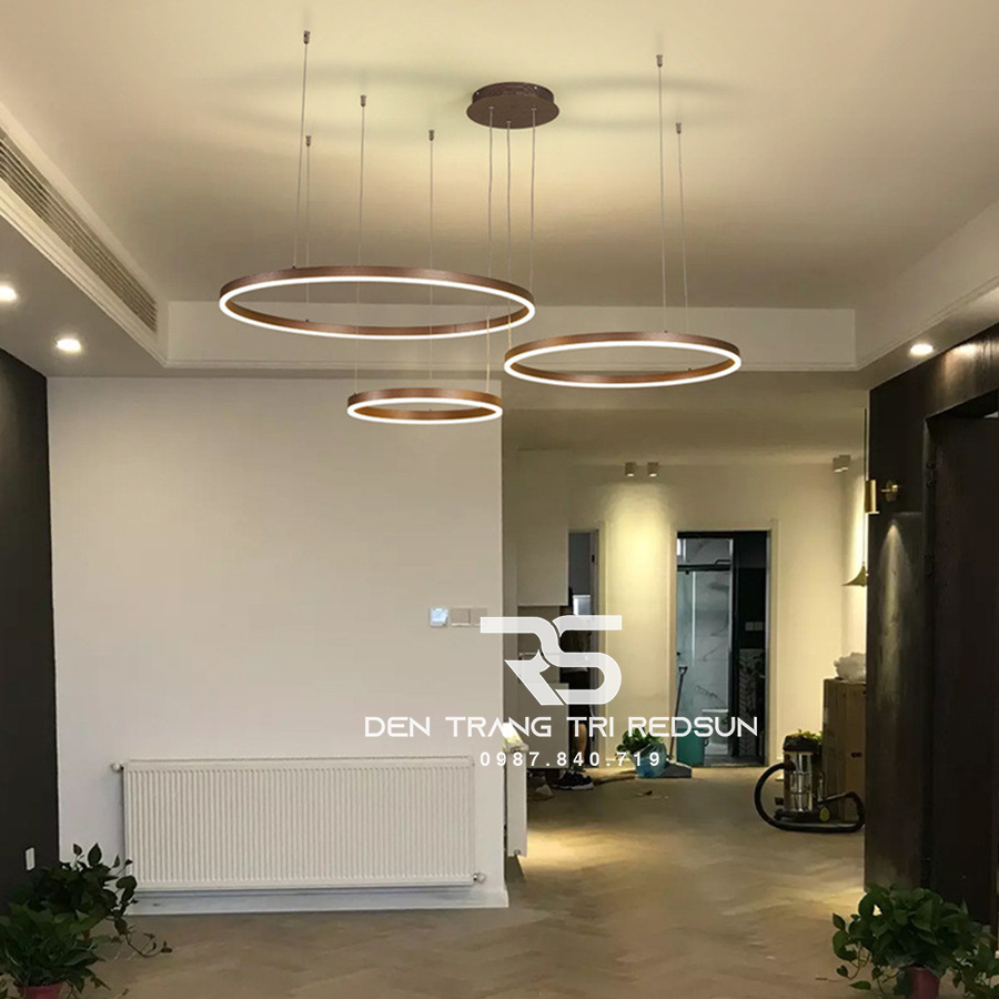 Đèn Thả Phòng Khách Hiện Đại Bắc Âu 3 Vòng Hợp Kim G5-468