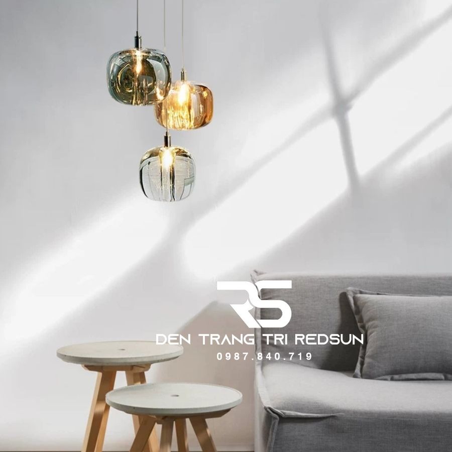 Đèn Thả Trần Hiện Đại Lắp Thông Tầng Cầu Thang, Phòng Khách, Bàn Ăn Chất Liệu Pha Lê CDT-T016