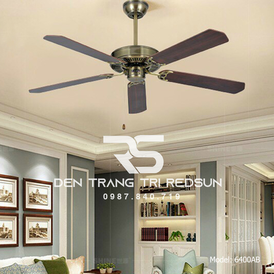Quạt Trần Trang Trí Phòng Khách, Phòng Ngủ - T52-6400AB