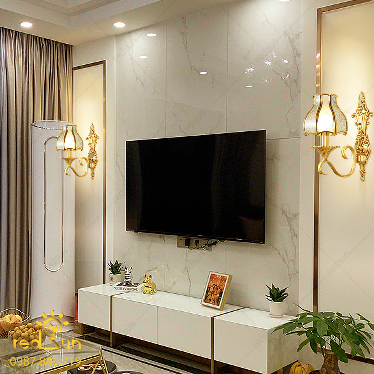 Đèn Tường Trang Trí Phòng Khách Chao Thuỷ Tinh DT-C6027