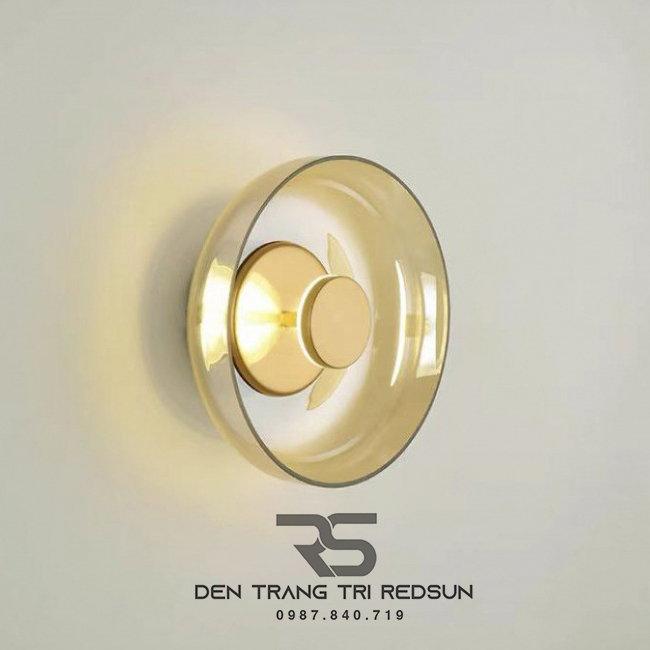 Đèn Tường Trang Trí Phòng Khách, Phòng Ngủ Hiện Đại Phong Cách Bắc Âu Chóa Thủy Tinh DT-1038
