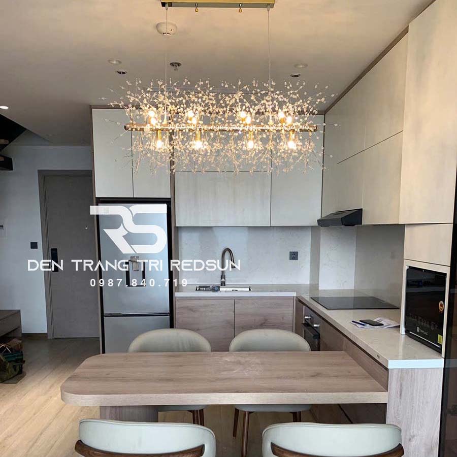 Đèn Thả Hiện Đại Phong Cách Bắc Âu Bông Tuyết Dáng Dài TH788