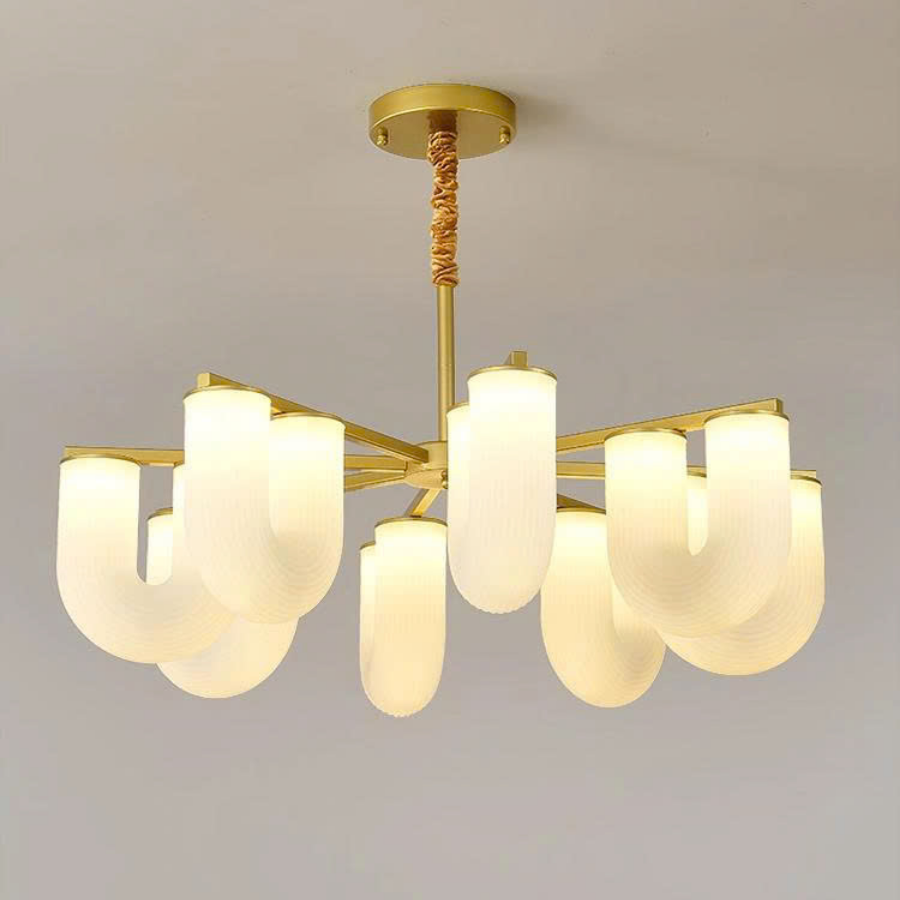 Đèn Chùm Trang Trí Phòng Khách, Sảnh Chờ, Phòng Ăn, Phòng Ngủ Hình Chữ U Phong Cách Bắc Âu DC-T110