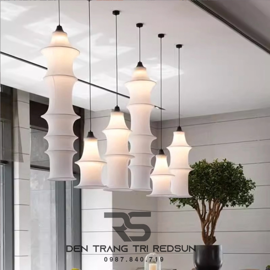 Đèn Thả Lụa Hiện Đại Phong Cách Nhật Bản Wabi-sabi CDT-T058